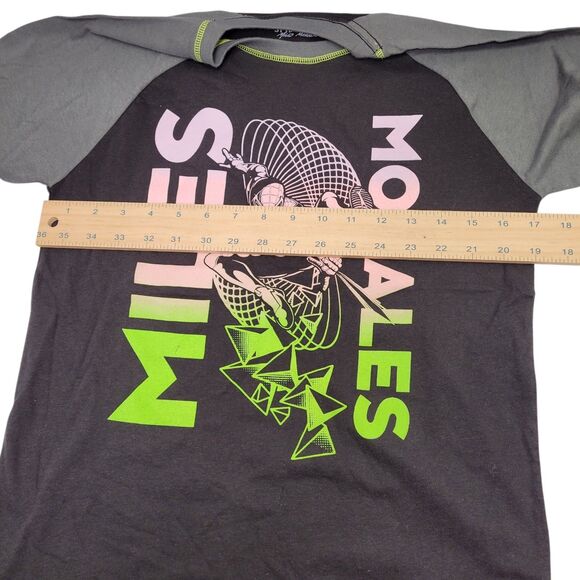 Marvel Boy Spiderman Logo Miles Morales Short Sleeves T-shirt Black/Gray Size M - Picture 6 of 7